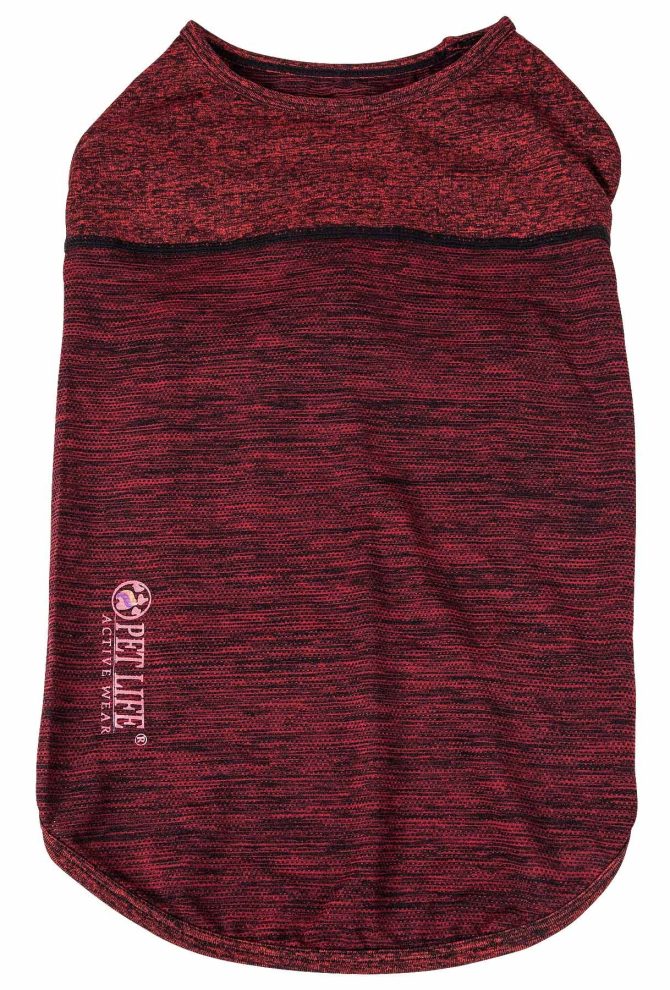 Pet Life Active 'Aero-Pawlse' Heathered Quick-Dry And 4-Way Stretch-Performance Dog Tank Top T-Shirt - Image 92