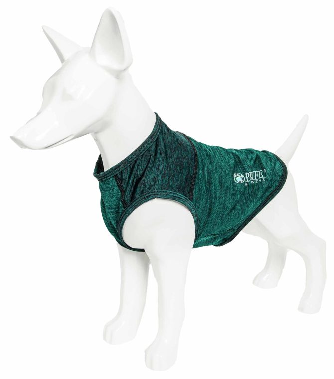 Pet Life Active 'Aero-Pawlse' Heathered Quick-Dry And 4-Way Stretch-Performance Dog Tank Top T-Shirt - Image 247