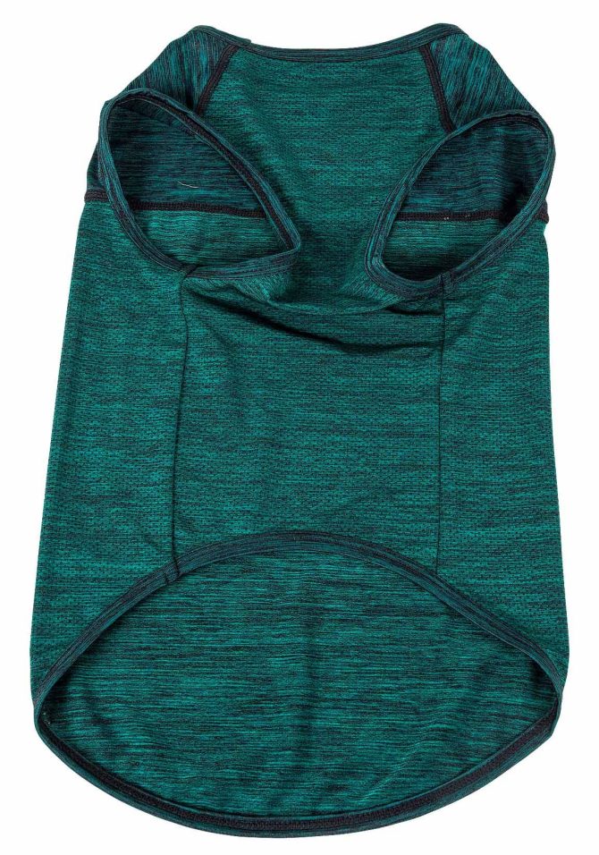 Pet Life Active 'Aero-Pawlse' Heathered Quick-Dry And 4-Way Stretch-Performance Dog Tank Top T-Shirt - Image 217
