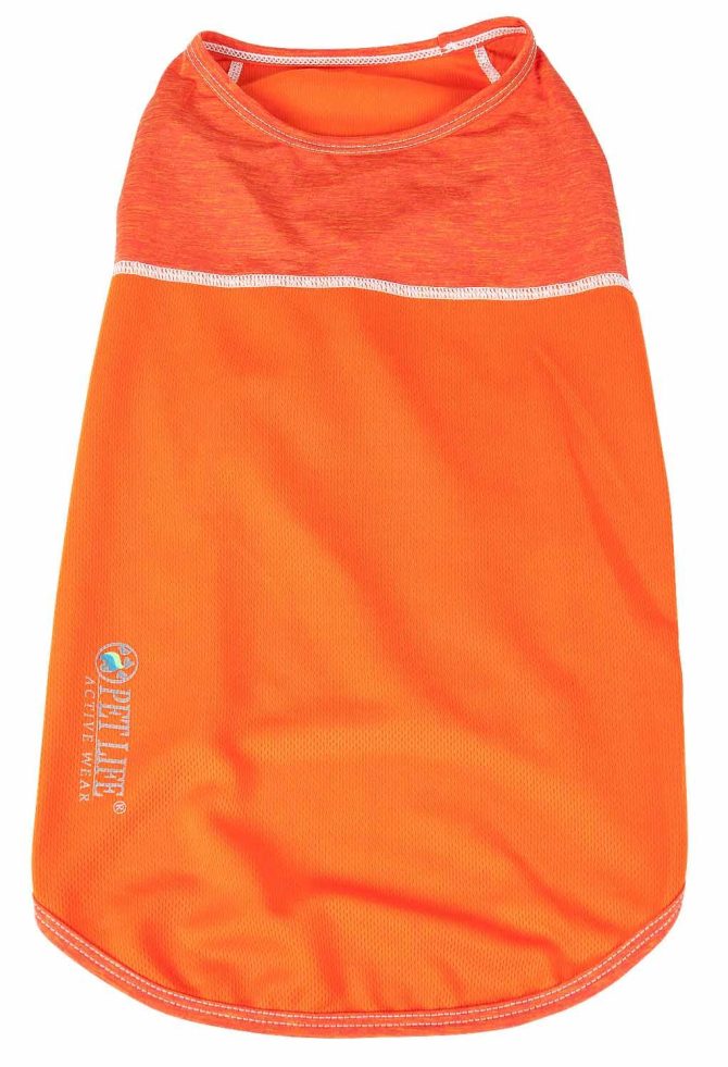 Pet Life Active 'Aero-Pawlse' Heathered Quick-Dry And 4-Way Stretch-Performance Dog Tank Top T-Shirt - Image 274