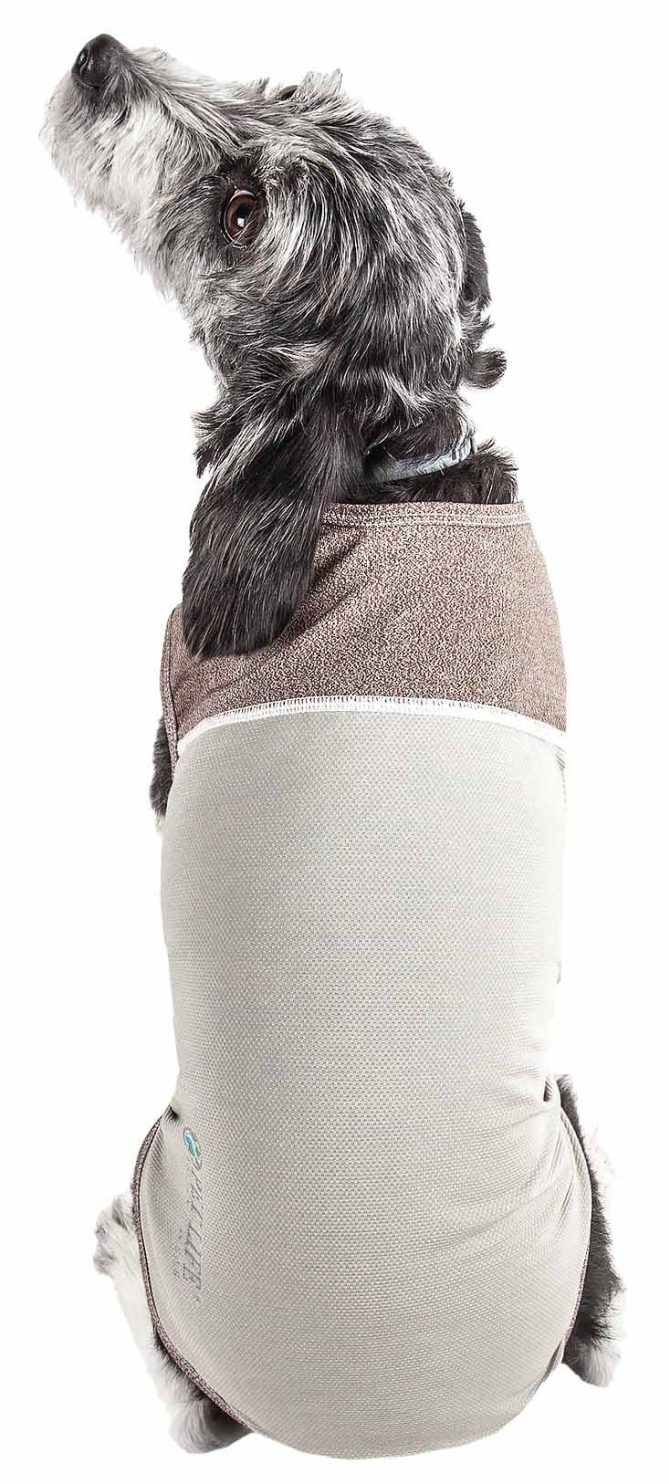 Pet Life Active 'Aero-Pawlse' Heathered Quick-Dry And 4-Way Stretch-Performance Dog Tank Top T-Shirt - Image 226