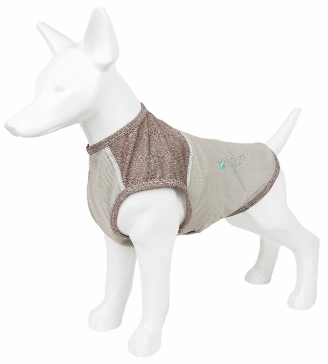 Pet Life Active 'Aero-Pawlse' Heathered Quick-Dry And 4-Way Stretch-Performance Dog Tank Top T-Shirt - Image 229