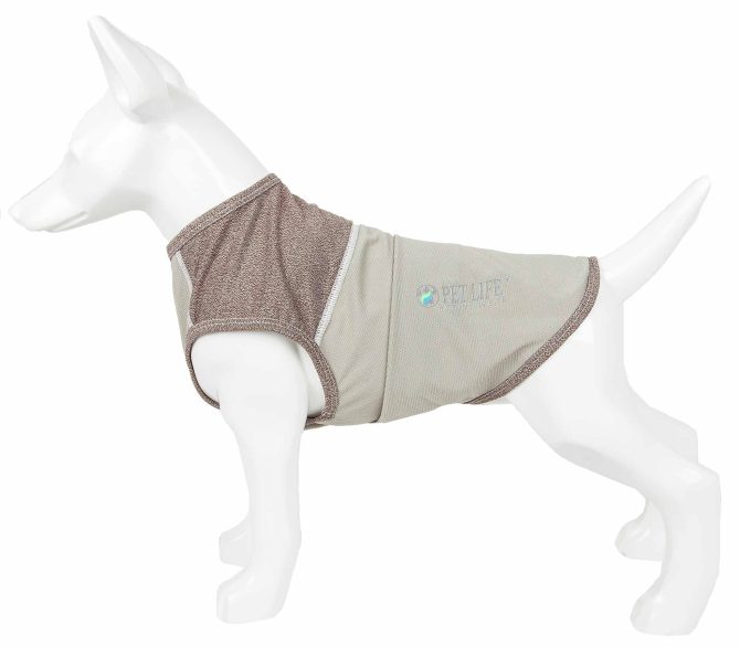 Pet Life Active 'Aero-Pawlse' Heathered Quick-Dry And 4-Way Stretch-Performance Dog Tank Top T-Shirt - Image 132
