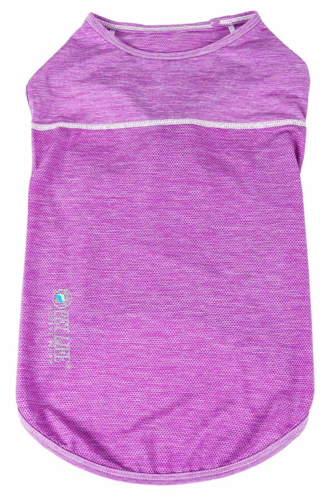 Pet Life Active 'Aero-Pawlse' Heathered Quick-Dry And 4-Way Stretch-Performance Dog Tank Top T-Shirt - Image 256