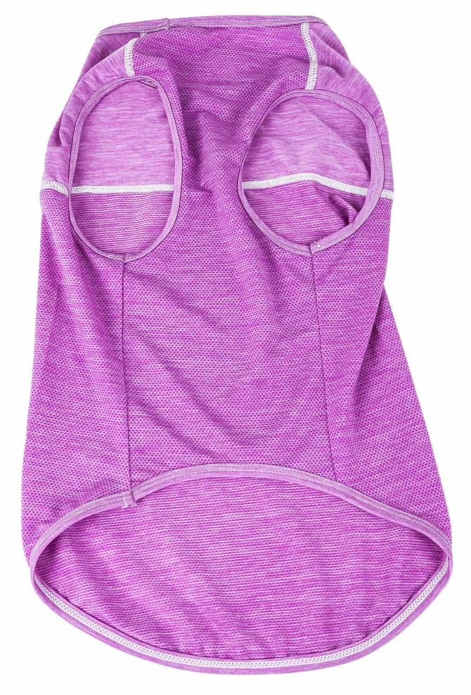 Pet Life Active 'Aero-Pawlse' Heathered Quick-Dry And 4-Way Stretch-Performance Dog Tank Top T-Shirt - Image 257
