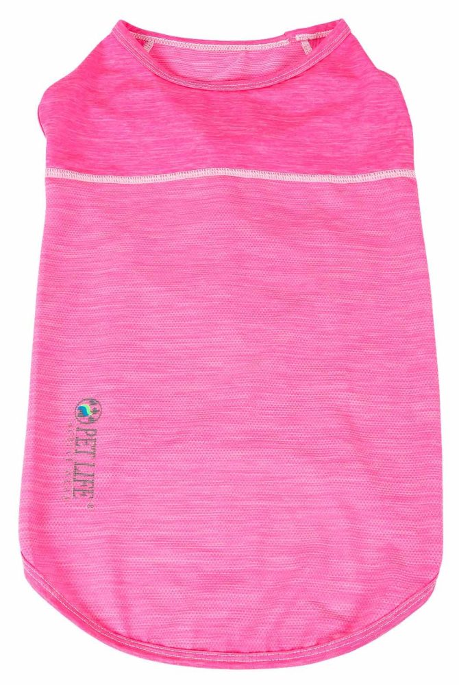Pet Life Active 'Aero-Pawlse' Heathered Quick-Dry And 4-Way Stretch-Performance Dog Tank Top T-Shirt - Image 13