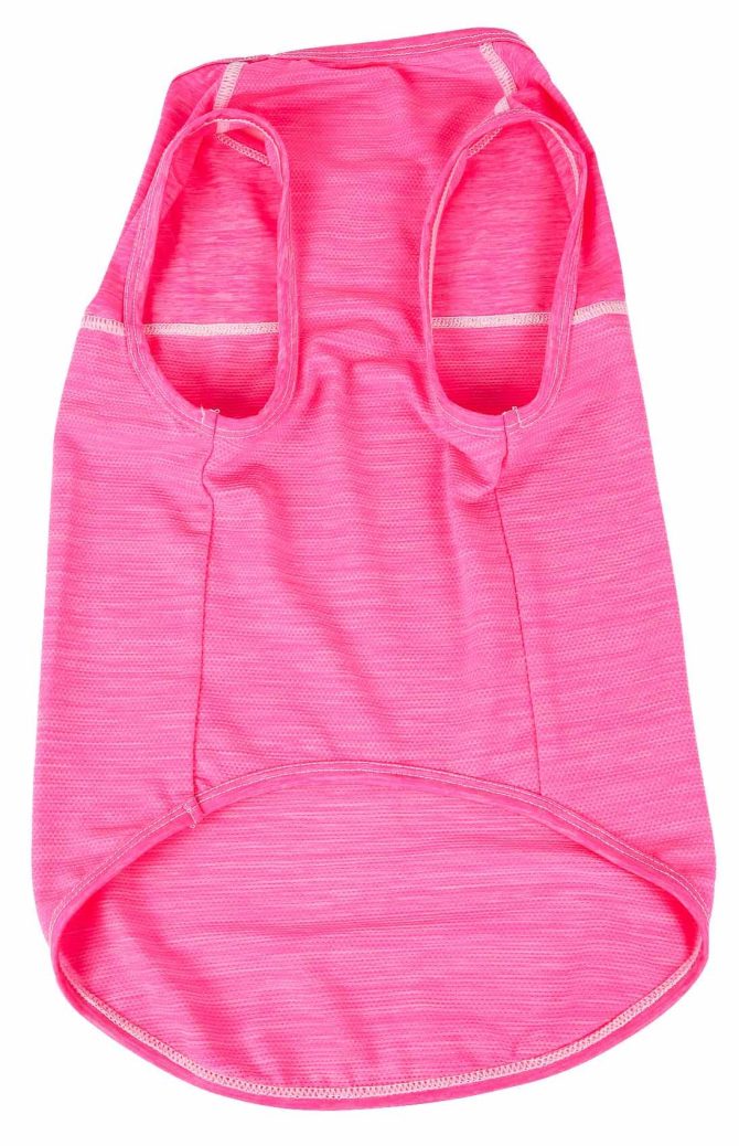 Pet Life Active 'Aero-Pawlse' Heathered Quick-Dry And 4-Way Stretch-Performance Dog Tank Top T-Shirt - Image 327