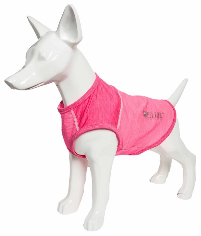 Pet Life Active 'Aero-Pawlse' Heathered Quick-Dry And 4-Way Stretch-Performance Dog Tank Top T-Shirt - Image 328