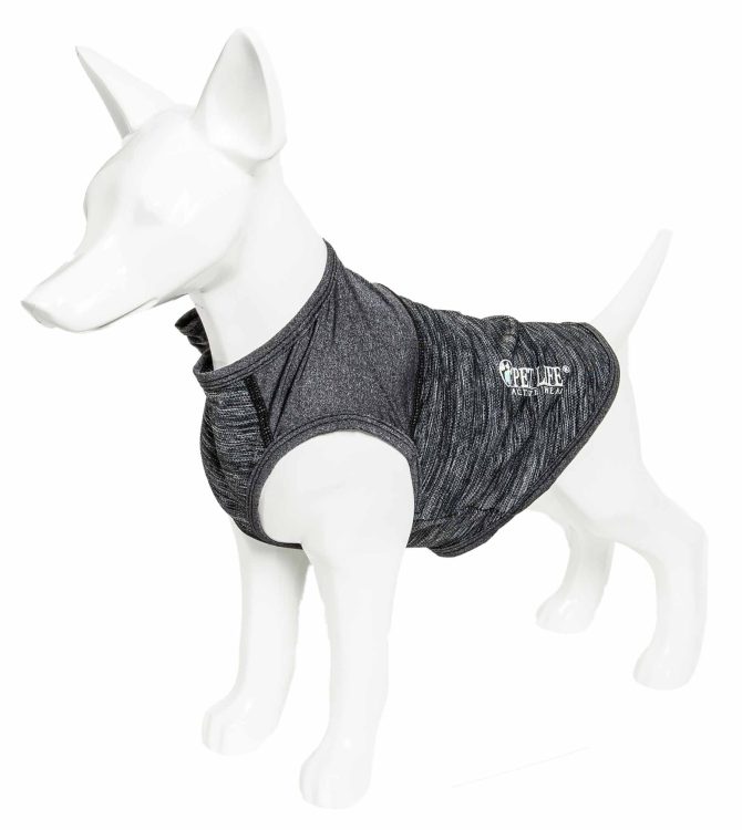 Pet Life Active 'Aero-Pawlse' Heathered Quick-Dry And 4-Way Stretch-Performance Dog Tank Top T-Shirt - Image 198