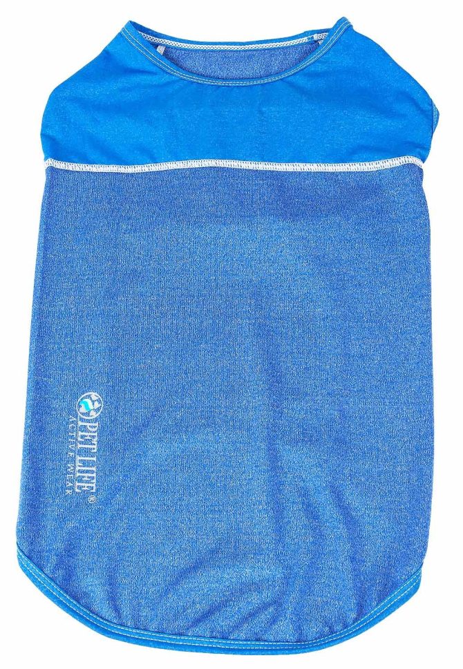 Pet Life Active 'Aero-Pawlse' Heathered Quick-Dry And 4-Way Stretch-Performance Dog Tank Top T-Shirt - Image 168