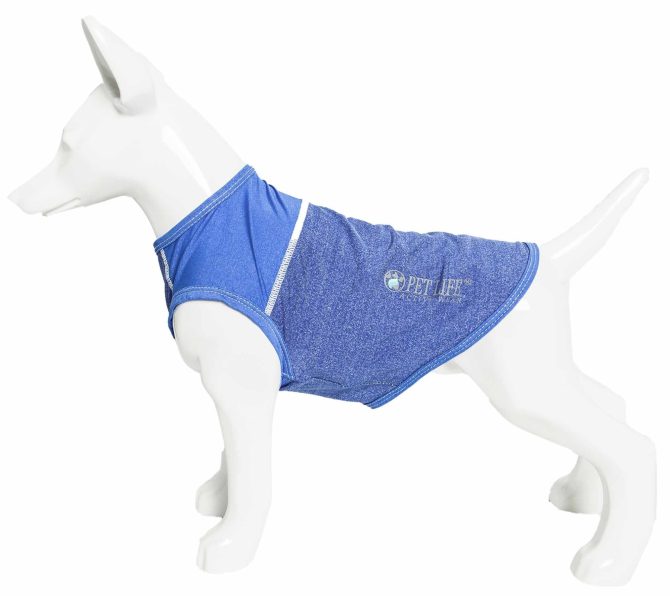 Pet Life Active 'Aero-Pawlse' Heathered Quick-Dry And 4-Way Stretch-Performance Dog Tank Top T-Shirt - Image 171