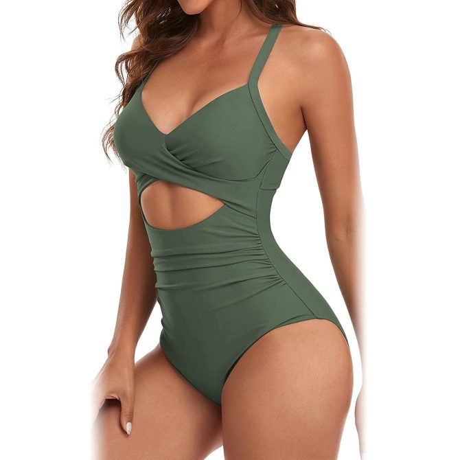 Women's One Piece Swimsuit Beachwear Swimwear Tummy Control - Image 9
