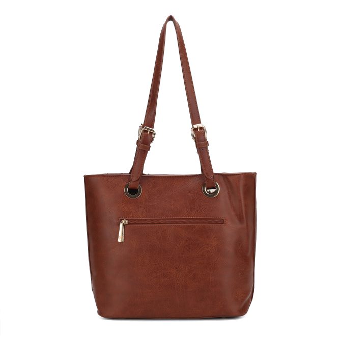 MKF Collection Vera Vegan Leather Patriotic Flag Pattern Women Tote Bag by Mia K - Image 52
