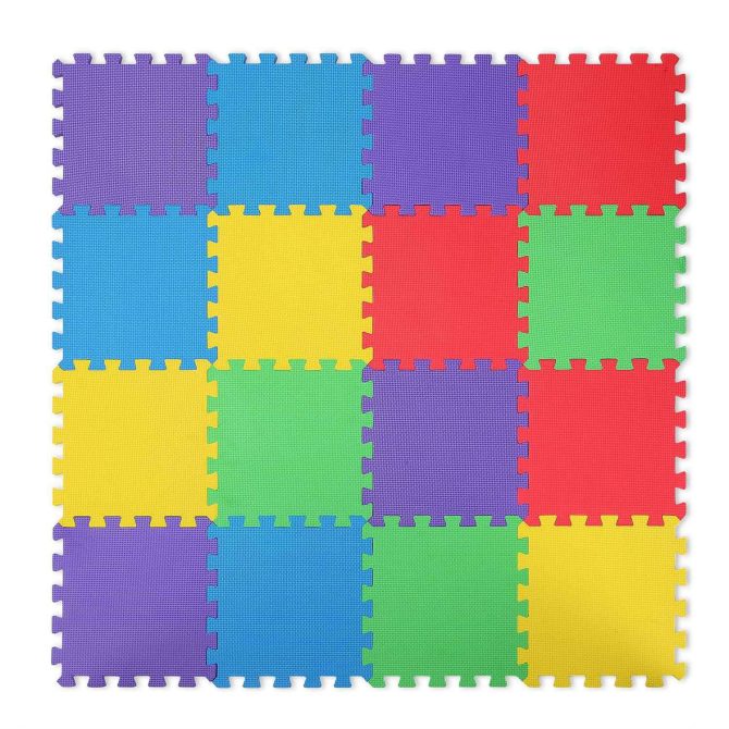 16Pcs Kids Puzzle Exercise Play Mat Interlocking Non-Toxic EVA Floor Mat Multi-Color Anti-Skid Playmat - Image 13