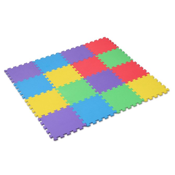 16Pcs Kids Puzzle Exercise Play Mat Interlocking Non-Toxic EVA Floor Mat Multi-Color Anti-Skid Playmat - Image 15