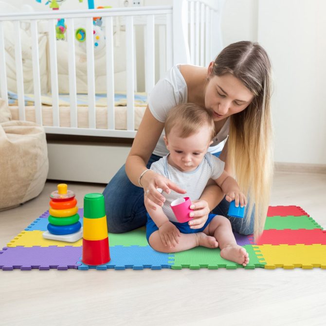 16Pcs Kids Puzzle Exercise Play Mat Interlocking Non-Toxic EVA Floor Mat Multi-Color Anti-Skid Playmat - Image 5