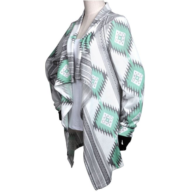 Women Open Front Cardigan Long Sleeve Shawl Neck Breathable Cardigan Well Collection - Image 51