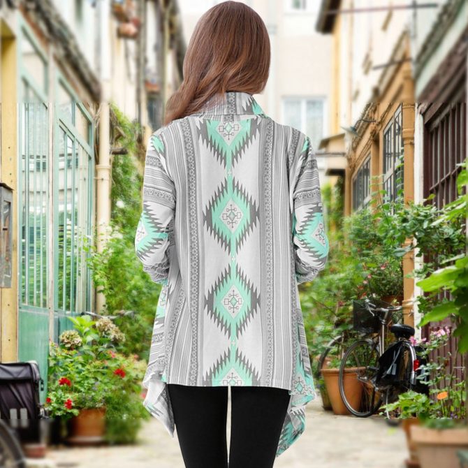 Women Open Front Cardigan Long Sleeve Shawl Neck Breathable Cardigan Well Collection - Image 44