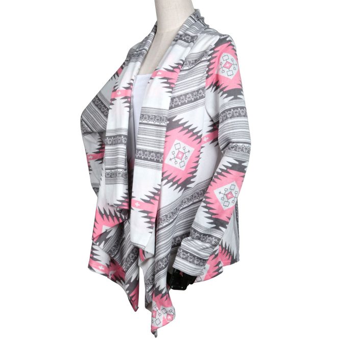 Women Open Front Cardigan Long Sleeve Shawl Neck Breathable Cardigan Well Collection - Image 10
