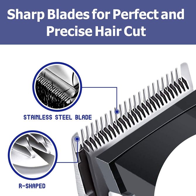 Hair Clippers RAINBEAN Corded Hair Clippers for Men Complete Hair and Beard Clipping and Trimming Kit - Image 2