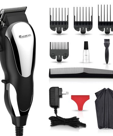 Hair Clippers RAINBEAN Corded Hair Clippers for Men Complete Hair and Beard Clipping and Trimming Kit