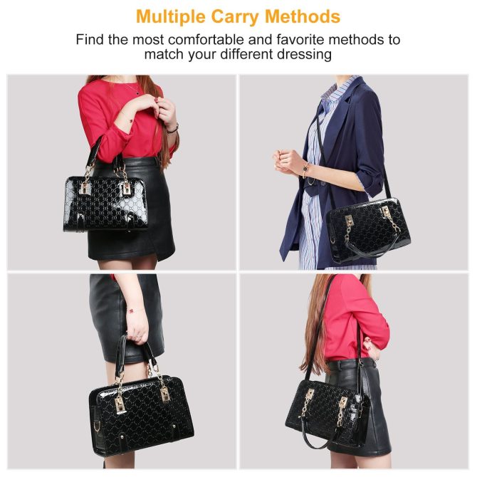 Women's Fashion Leather Handbag Lady Purses Tote Bags Shoulder Satchel Crossbody Bags - Image 4