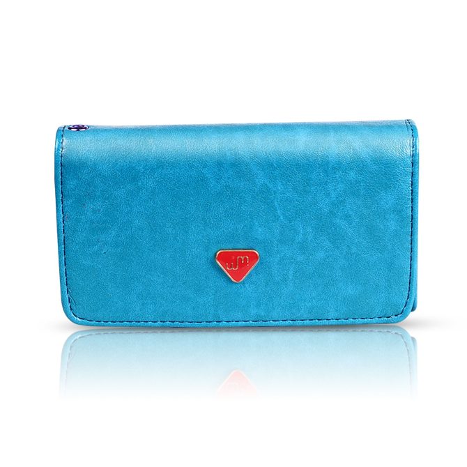 Women Wristlet Wallet PU Leather Lady Purse Credit Card Holder 4 Card Slots 3 Money Pouches 1 Coin Pocket - Image 3