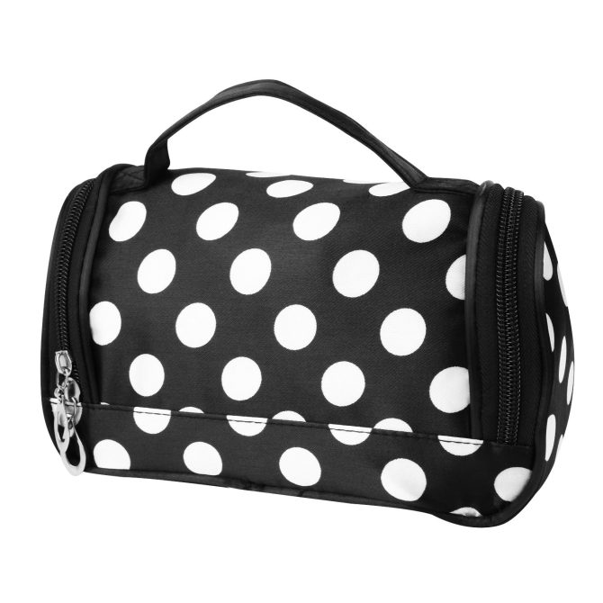 Travel Makeup Bag Portable Cosmetic Organizer with Cosmetic Mirror Waterproof Toiletry Wash Bag for Women - Image 6