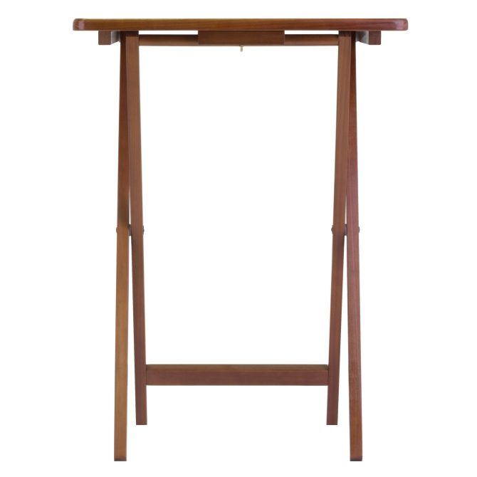Alex 5-Pc Snack Table Set; Walnut - Image 8