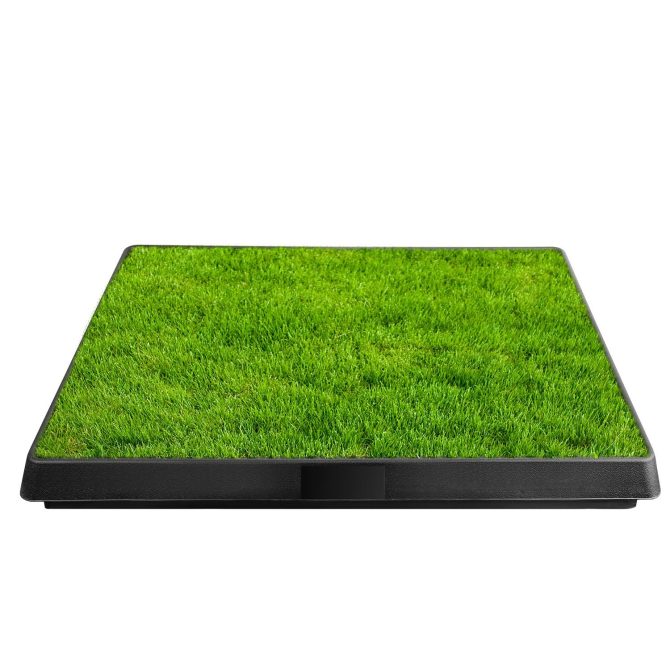 25"×20" Dog Toilet Indoor Puppy Training Pad, Dog Potty Pet Training Grass Mat, Removable Waste Tray for Easier Clean Up, Artificial Turf - Image 3