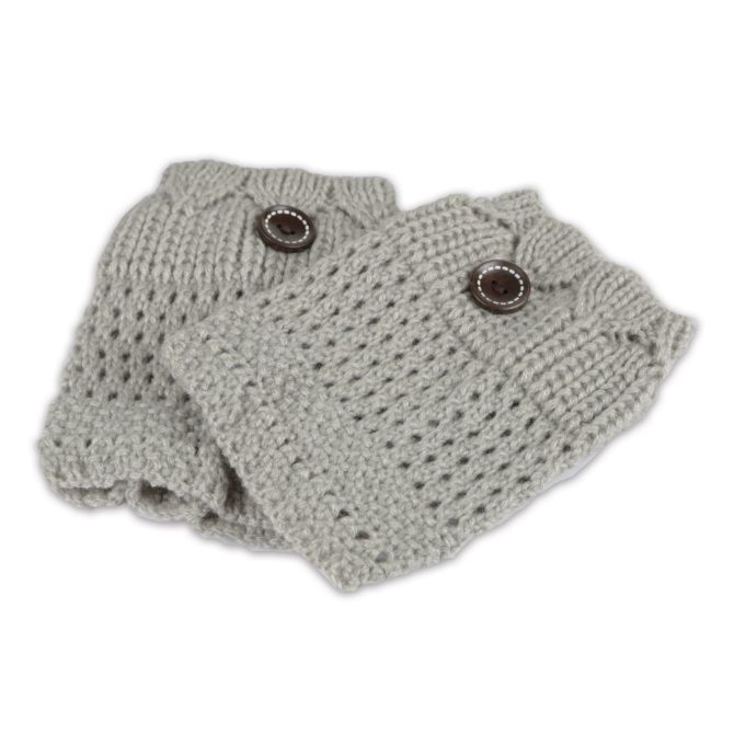 Women Winter Crochet Knit Leg Warmers - Image 14