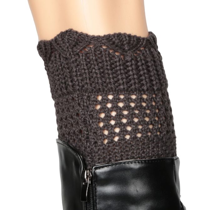 Women Winter Crochet Knit Leg Warmers - Image 28