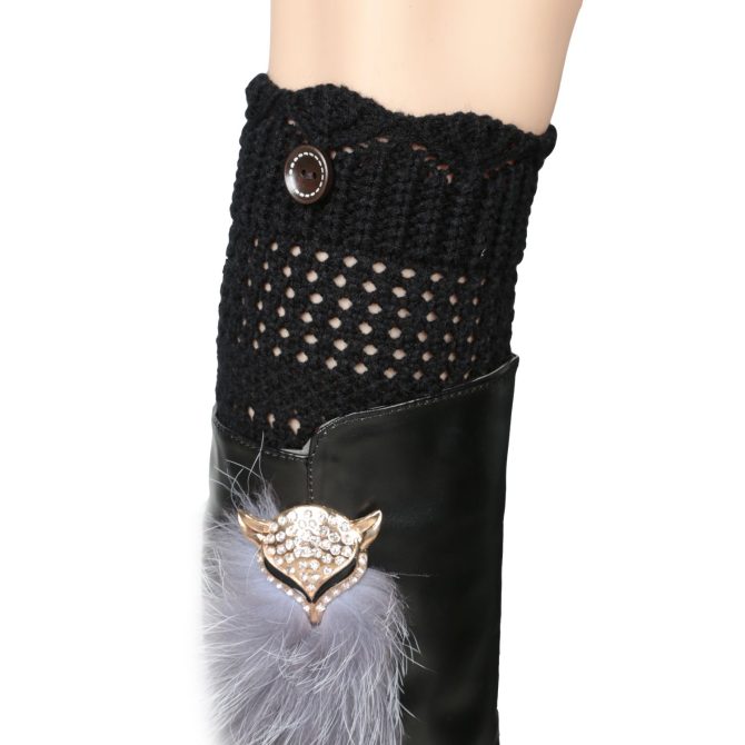 Women Winter Crochet Knit Leg Warmers - Image 27
