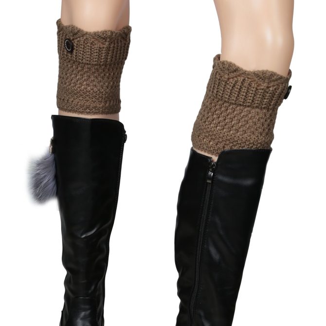 Women Winter Crochet Knit Leg Warmers - Image 53