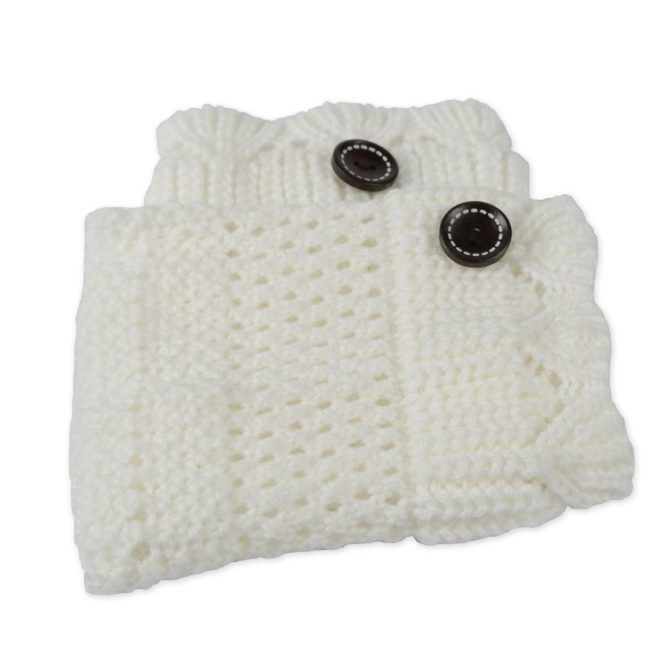Women Winter Crochet Knit Leg Warmers - Image 3
