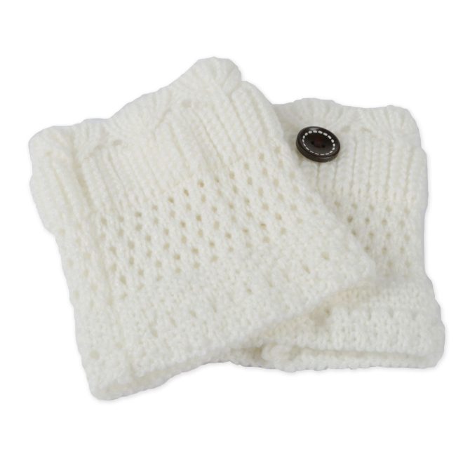 Women Winter Crochet Knit Leg Warmers - Image 4