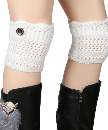 Women Winter Crochet Knit Leg Warmers