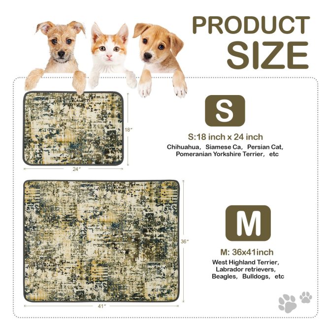 Qeils Washable Pee Pads for Dogs, 2 Pack Reusable Puppy Pads 36"x41" Super Absorbent Leakproof Dog Training Pads, Non-Slip Potty Pads for Floor, Crate, Couch, Whelping Pads Litter Mat Puppy Supplies - Image 4