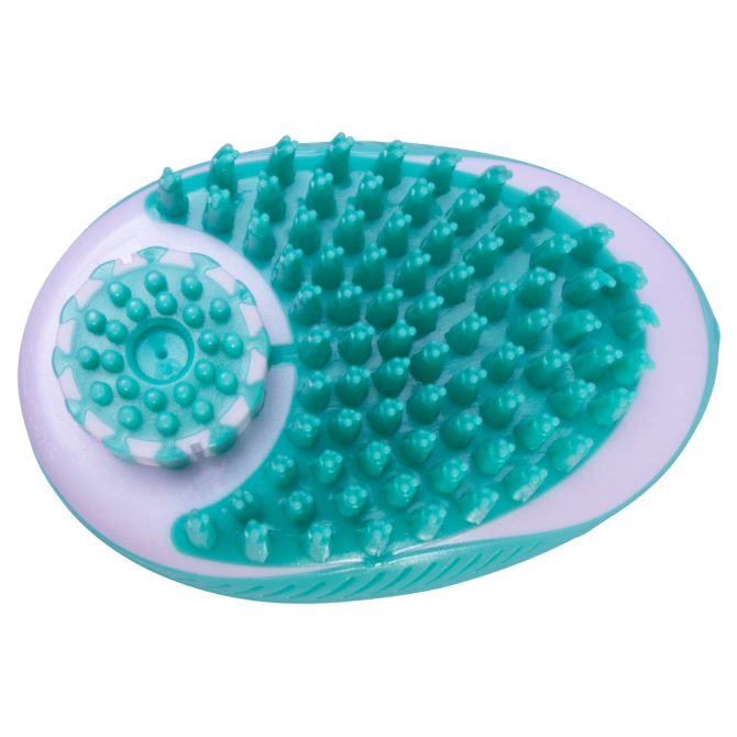 Pet Life 'Swasher' Shampoo Dispensing Massage and Bathing Brush - Image 2