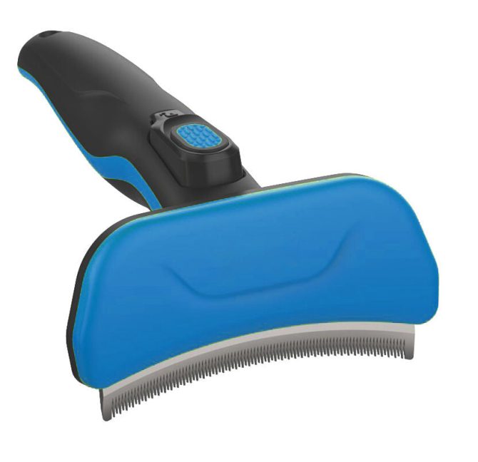 Pet Life 'Fur-Guard' Easy Self-Cleaning Grooming Deshedder Pet Comb - Image 7