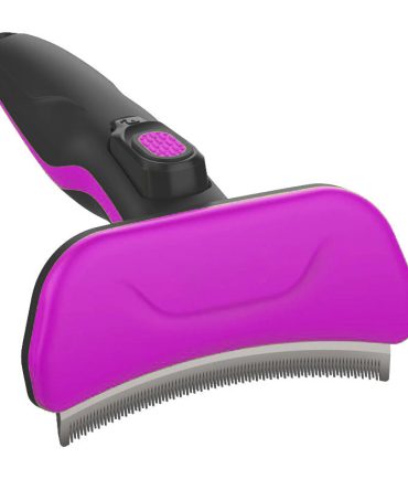 Pet Life 'Fur-Guard' Easy Self-Cleaning Grooming Deshedder Pet Comb