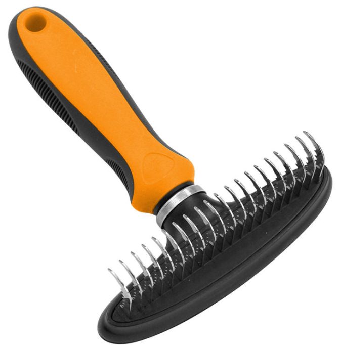 Pet Life Flex Series Undercoat Dematter Grooming Pet Rake - Image 4