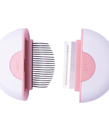 Pet Life 'LYNX' 2-in-1 Travel Connecting Grooming Pet Comb and Deshedder