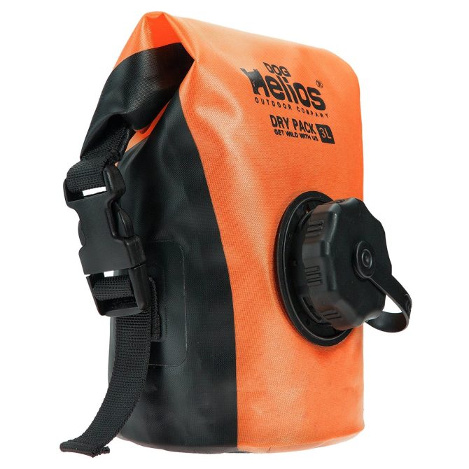 Dog Helios 'Grazer' Waterproof Outdoor Travel Dry Food Dispenser Bag - Orange - Image 2