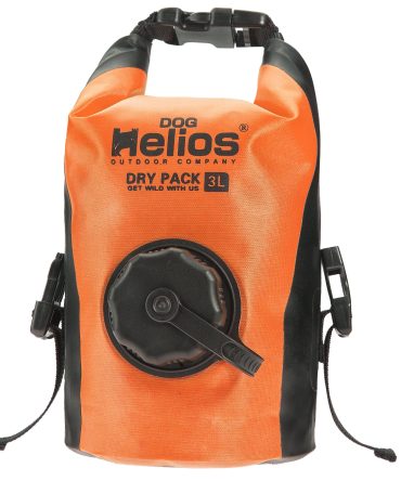 Dog Helios 'Grazer' Waterproof Outdoor Travel Dry Food Dispenser Bag - Orange