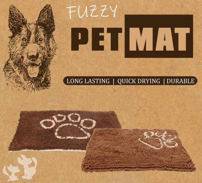 Pet Life 'Fuzzy' Quick-Drying Anti-Skid and Machine Washable Dog Mat - Image 8