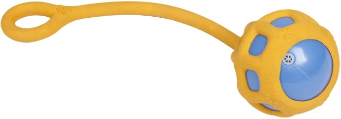 Pet Life 'Tug-O-Warp' Fetching Tugging and Chew Squeaking TPR Dog Toy - Image 2