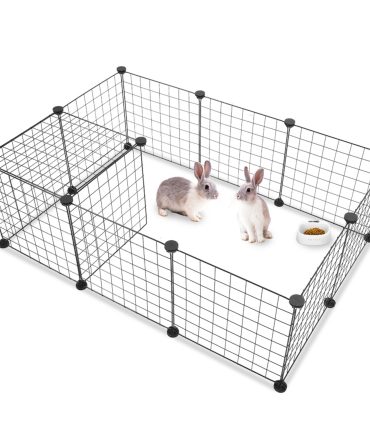 Pet Playpen, Small Animal Cage Indoor Portable Metal Wire Yard Fence for Small Animals, Guinea Pigs, Rabbits Kennel Crate Fence Tent YF