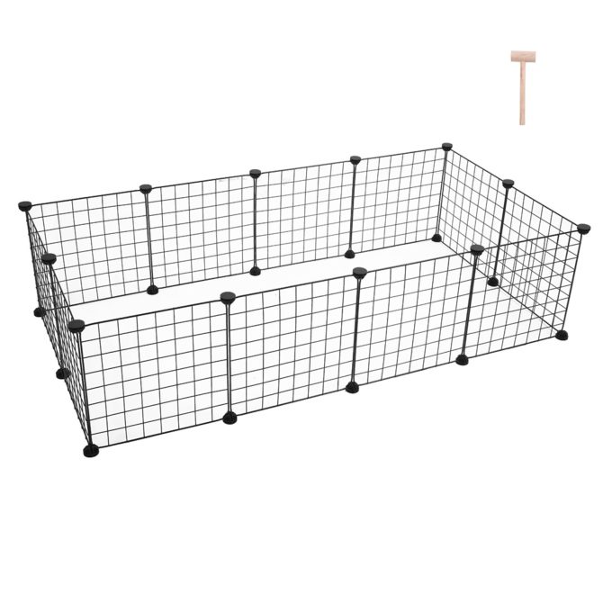 Pet Playpen, Small Animal Cage Indoor Portable Metal Wire Yard Fence for Small Animals, Guinea Pigs, Rabbits Kennel Crate Fence Tent YF - Image 5
