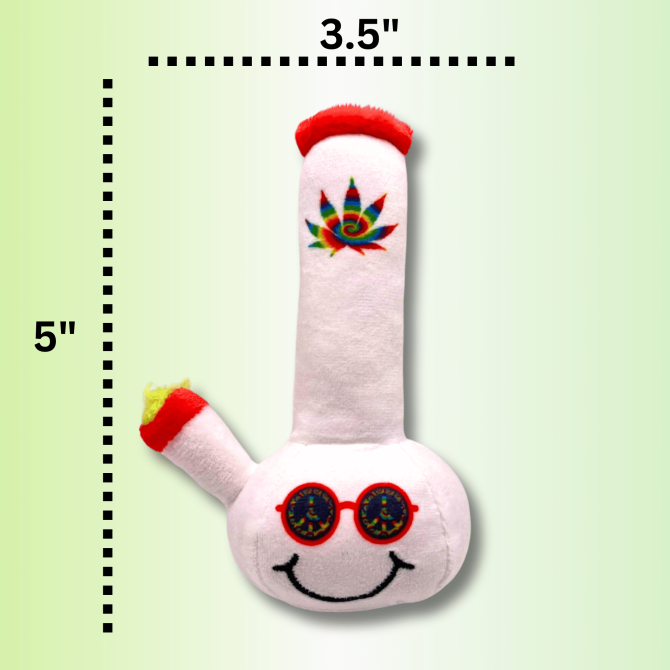 My Name is Lil Billie, Funny Weed Theme Catnip Toy, Cute Stuffed Parody Pot Bong, Cool Plush 420 Novelty Gift for Pets & Their Owners, Sized for Kittens & Cats, Fetch & a Photo Prop - Image 5